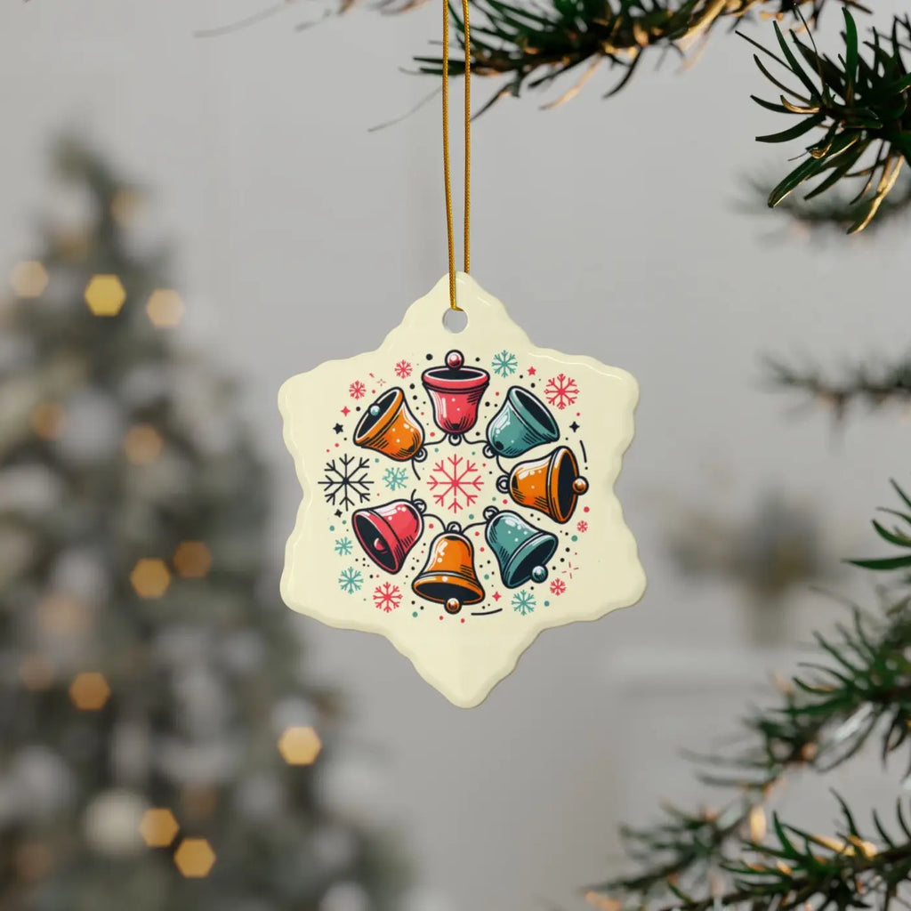 Festive Christmas Bells - Stylish Shapes Ceramic Set - DipaliZ