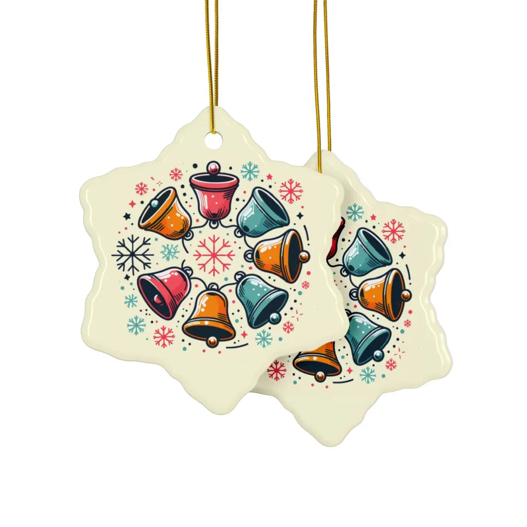 Festive Christmas Bells - Stylish Shapes Ceramic Set - DipaliZ