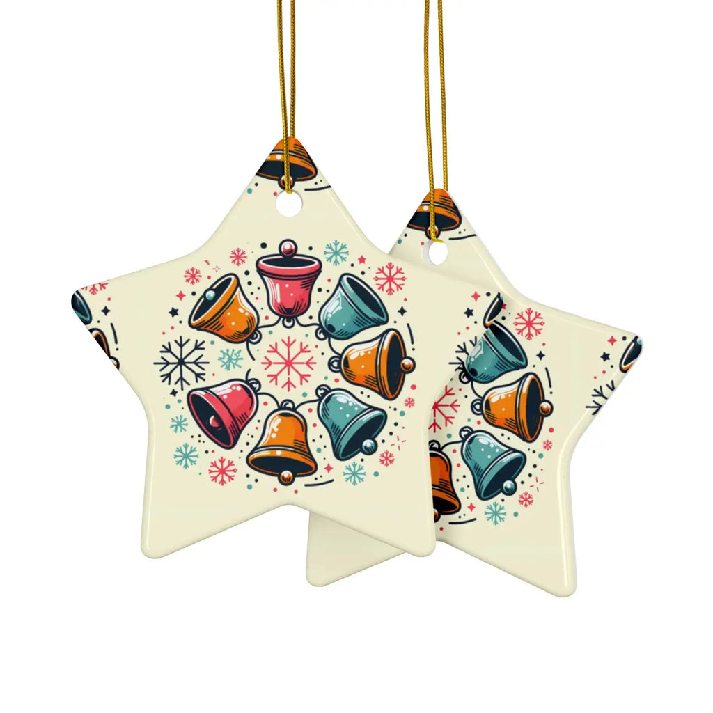 Festive Christmas Bells - Stylish Shapes Ceramic Set - DipaliZ
