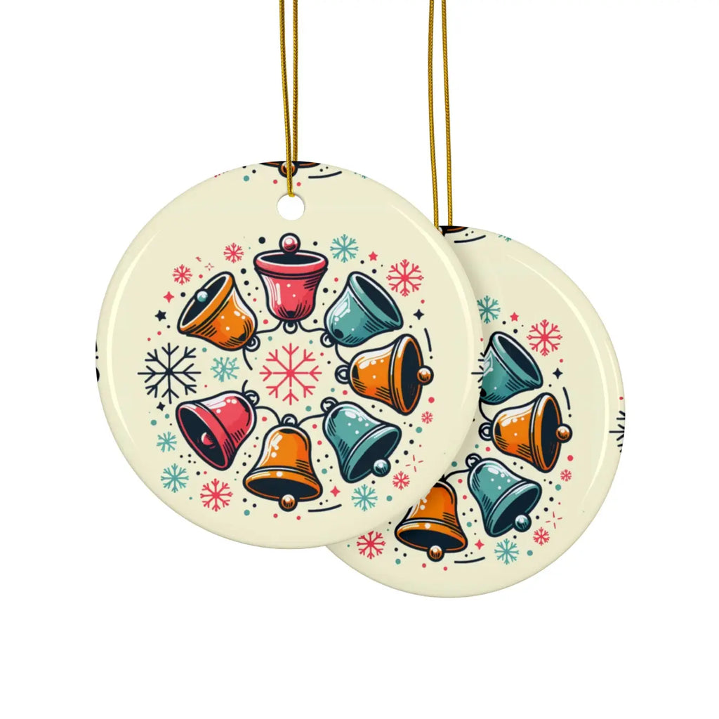 Festive Christmas Bells - Stylish Shapes Ceramic Set - DipaliZ