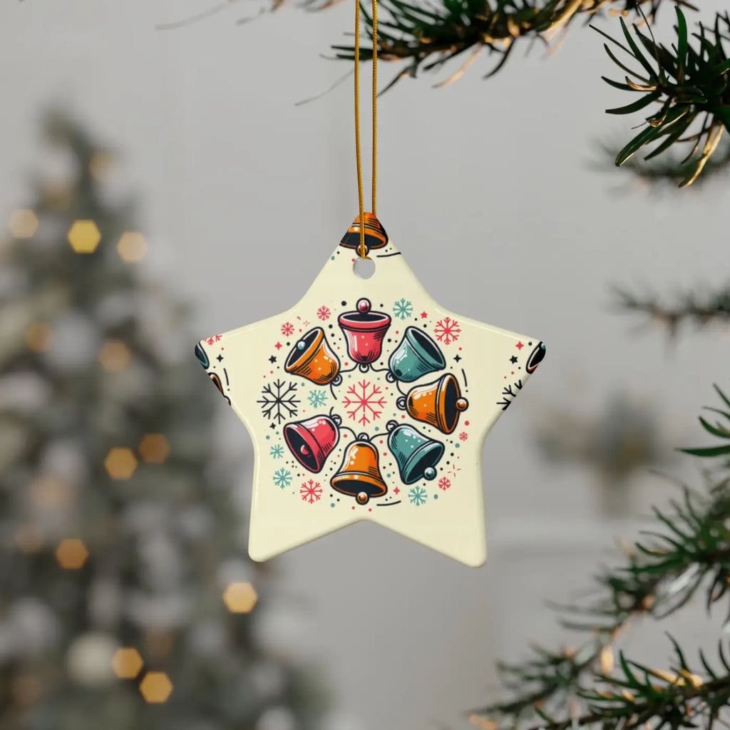 Festive Christmas Bells - Stylish Shapes Ceramic Set - DipaliZ