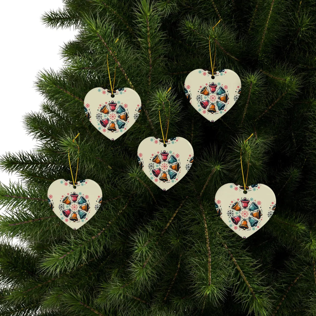 Festive Christmas Bells - Stylish Shapes Ceramic Set - DipaliZ