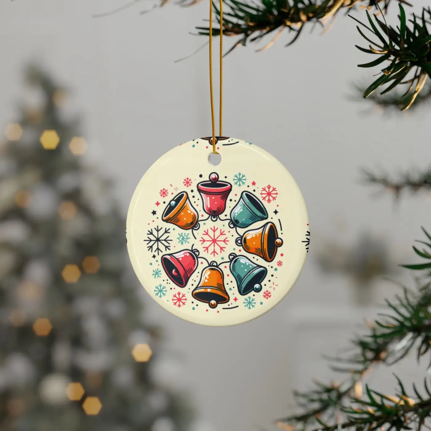 Festive Christmas Bells - Stylish Shapes Ceramic Set - DipaliZ