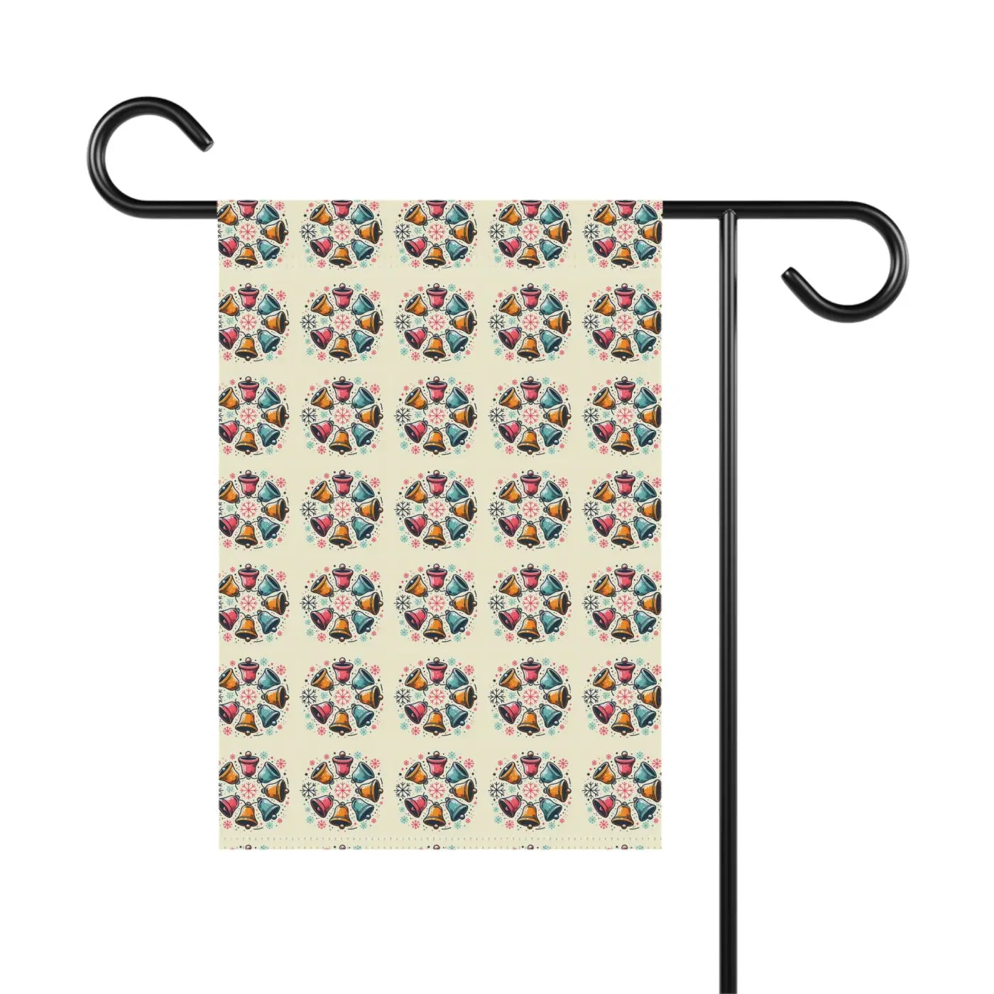 Christmas Bells House Banner - Durable Poly Poplin Canvas - DipaliZ
