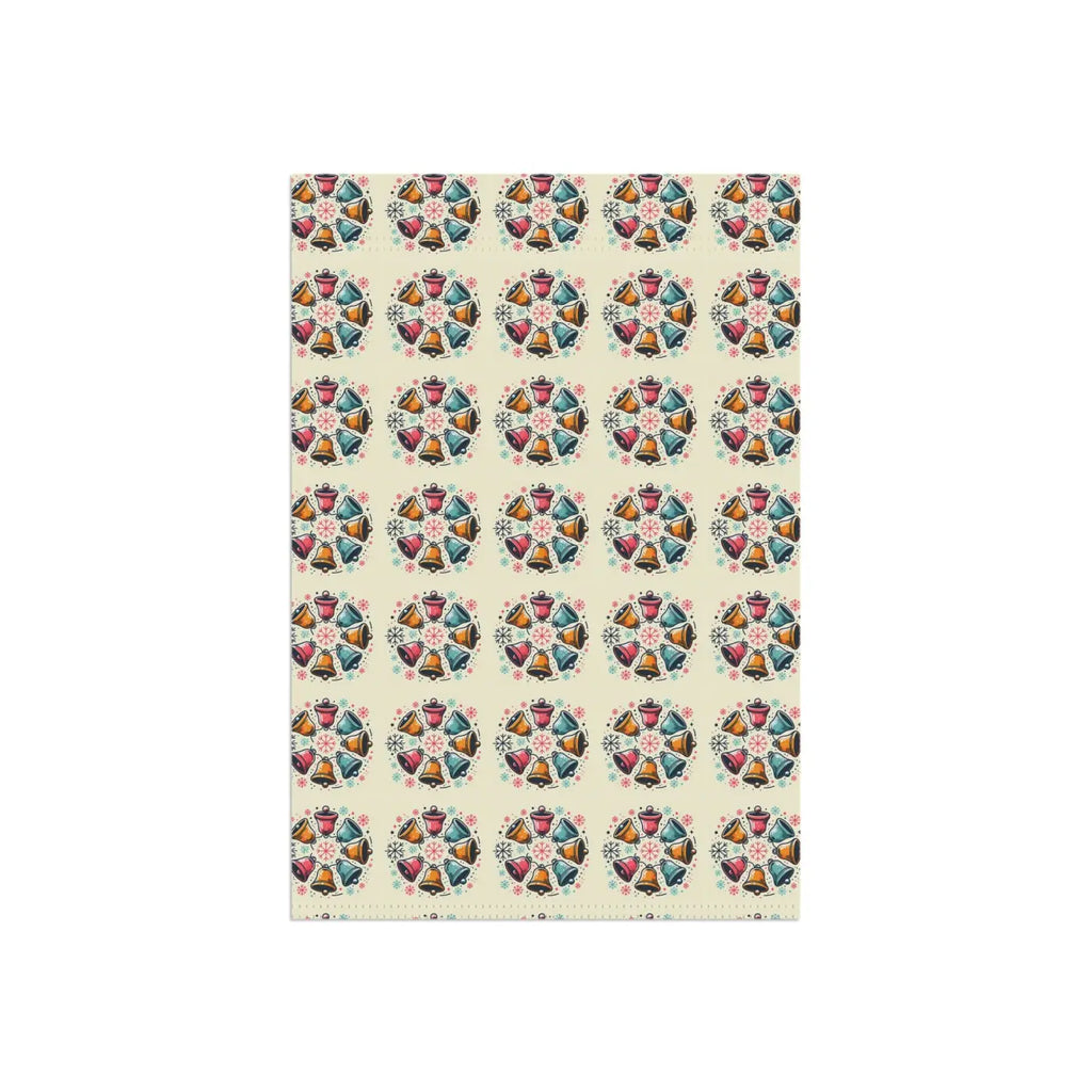 Christmas Bells House Banner - Durable Poly Poplin Canvas - DipaliZ