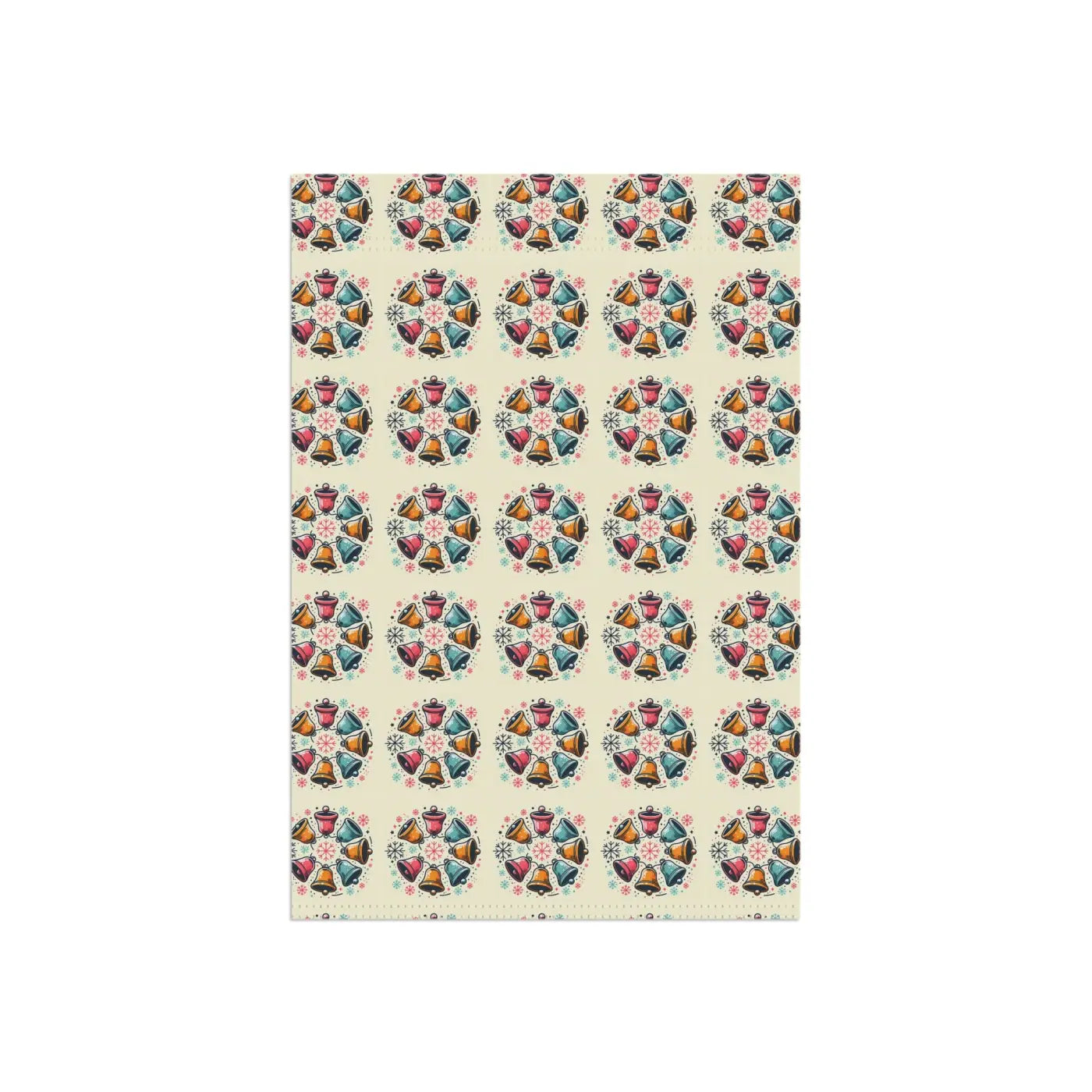 Christmas Bells House Banner - Durable Poly Poplin Canvas - DipaliZ