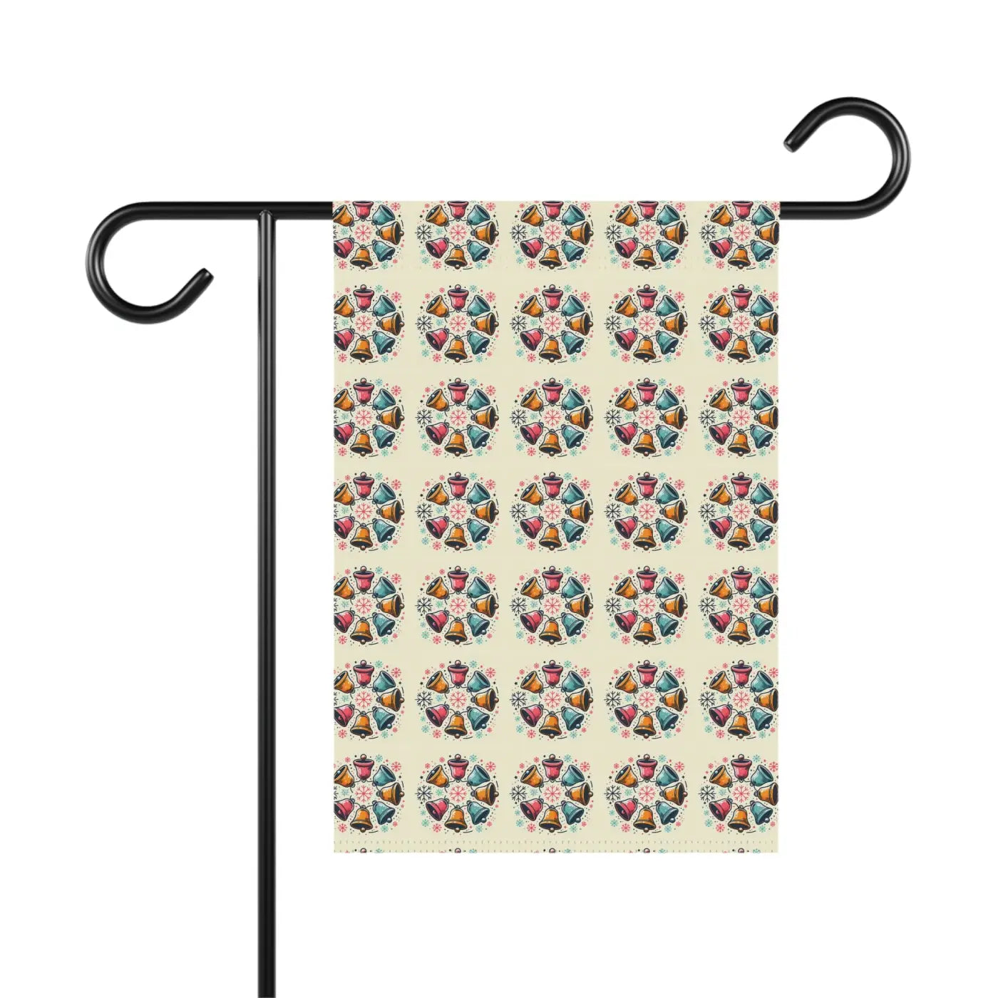 Christmas Bells House Banner - Durable Poly Poplin Canvas - DipaliZ