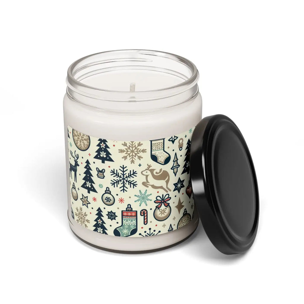 Christmas Cheer Scented Candle - Cozy Holiday Natural Soy Wax - DipaliZ