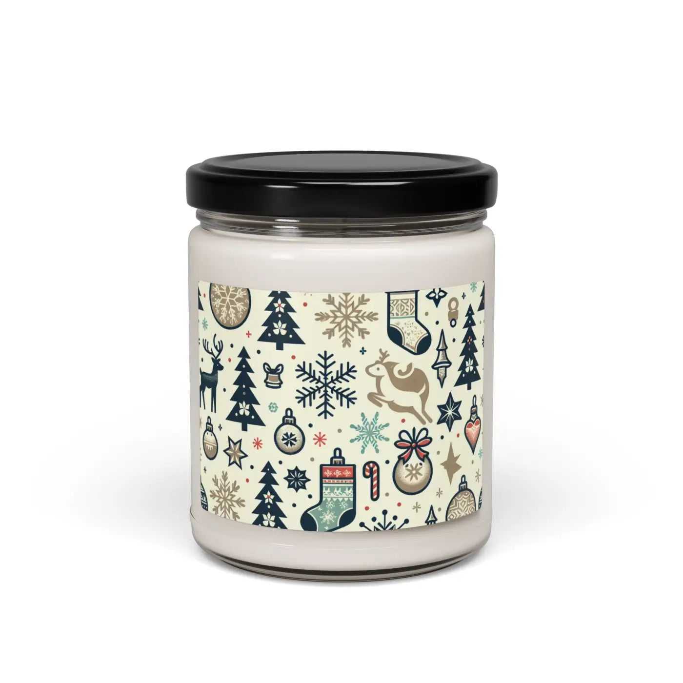 Christmas Cheer Scented Candle - Cozy Holiday Natural Soy Wax - DipaliZ