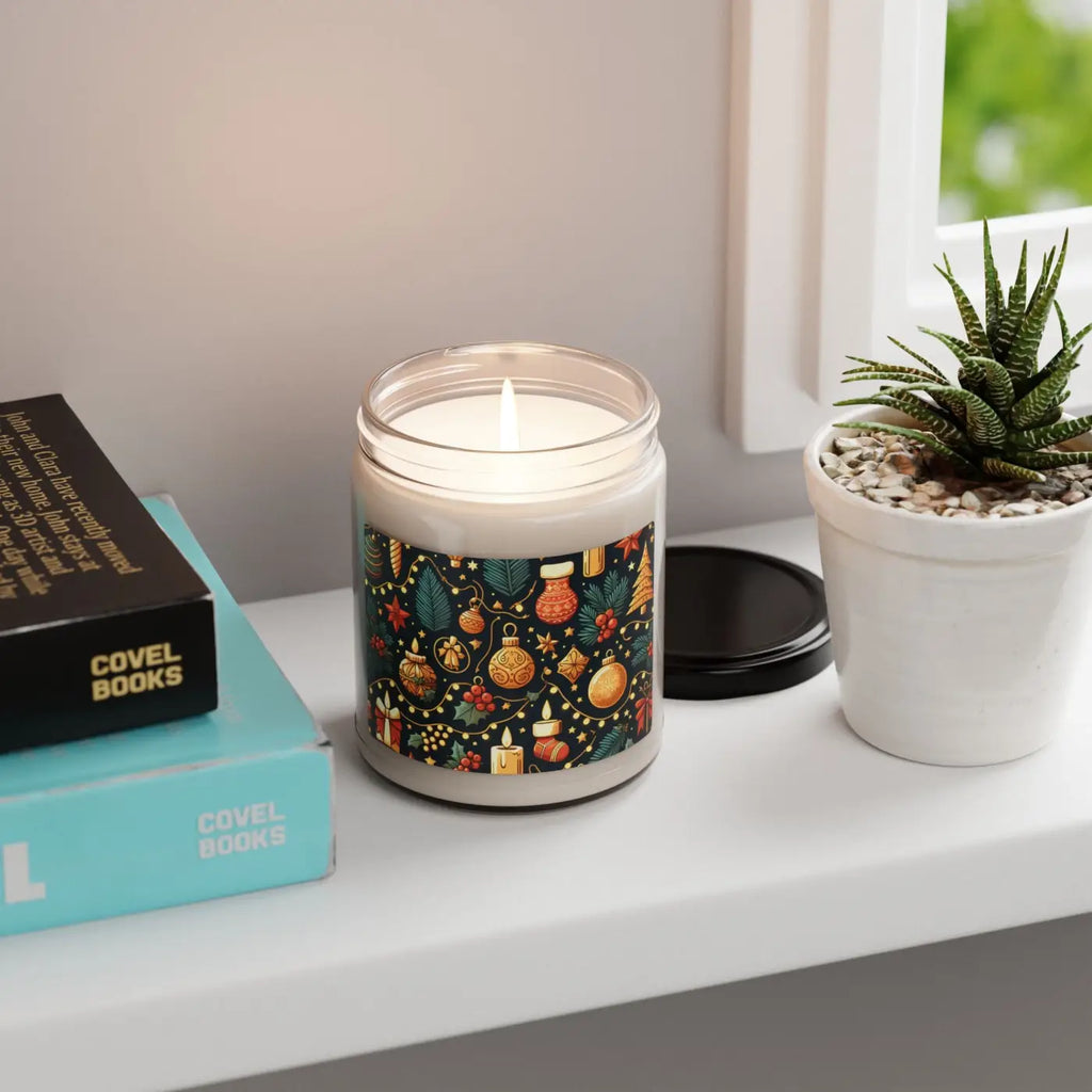 Scented Soy Candle - Holiday Magic Natural Wax - DipaliZ