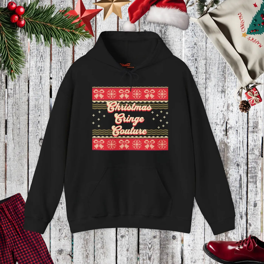 Ugly Sweater Hoodie - Cozy Christmas Vibes - DipaliZ