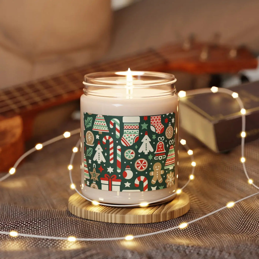 Festive Aroma Scented Soy Candle - Natural Soy Wax Holiday - DipaliZ