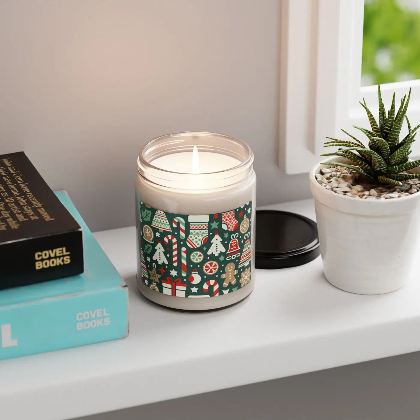 Festive Aroma Scented Soy Candle - Natural Soy Wax Holiday - DipaliZ
