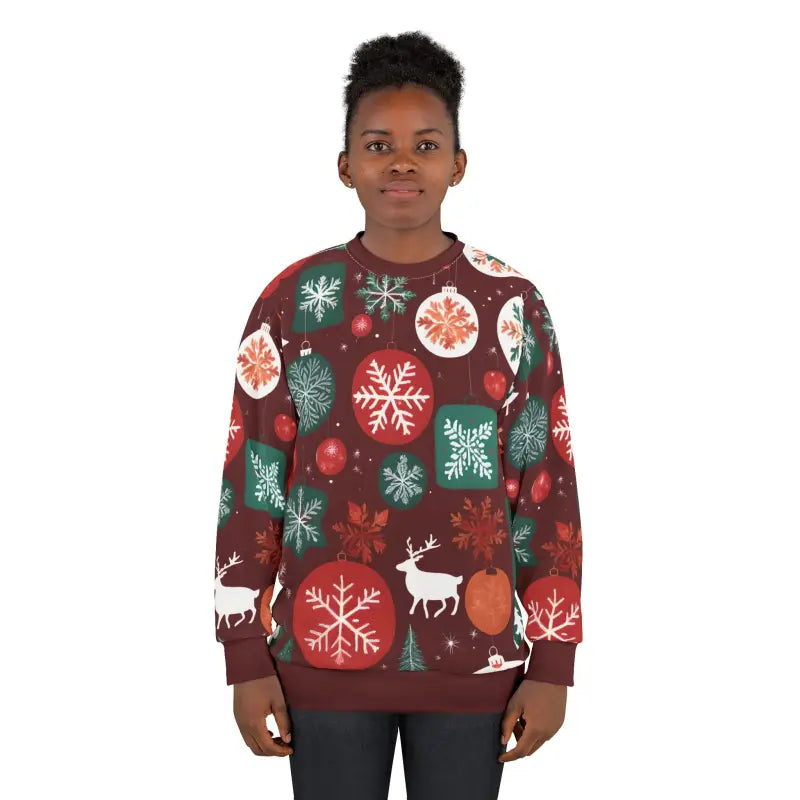 Custom Cut Unisex Sweatshirt - Christmas Decorations - DipaliZ