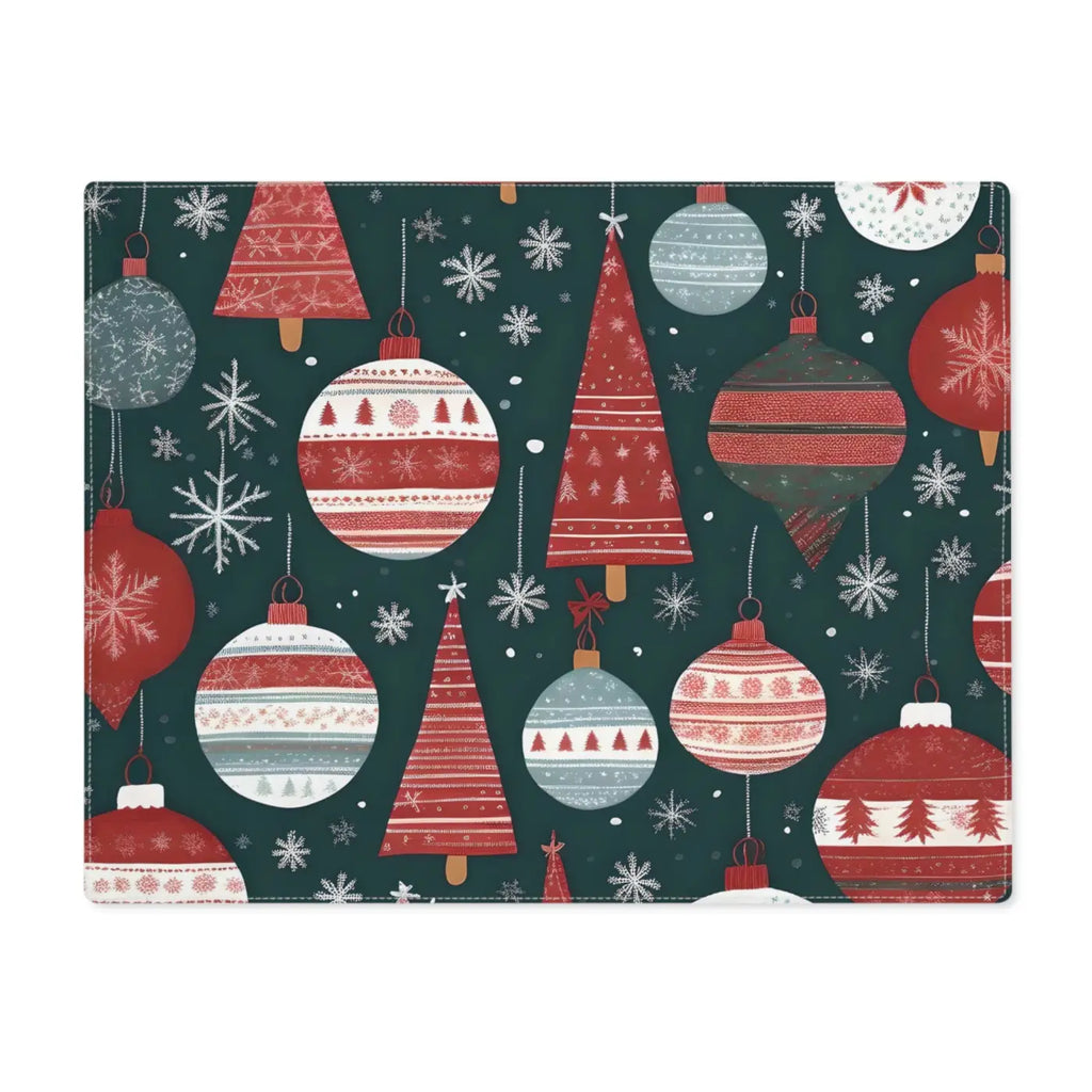 Festive Christmas Decorations Placemats - Double-Sided - DipaliZ