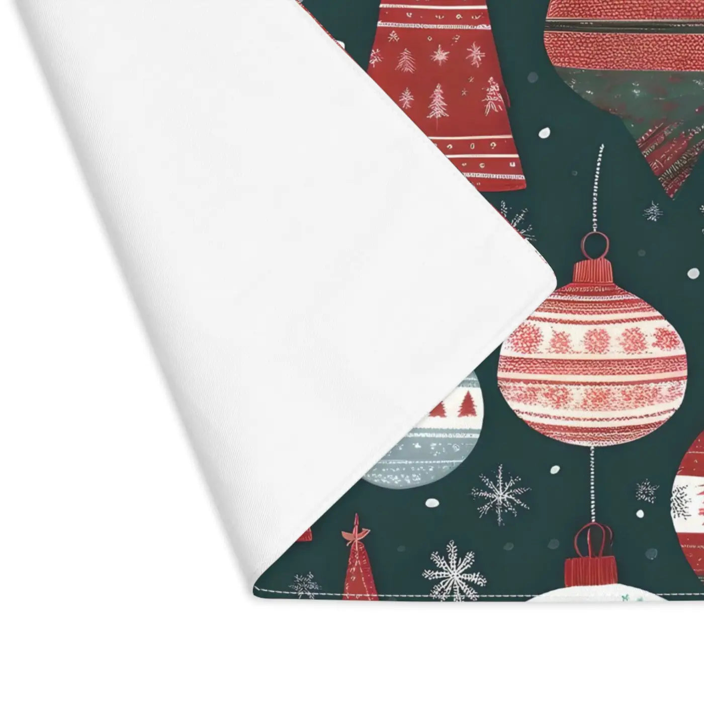Festive Christmas Decorations Placemats - Double-Sided - DipaliZ