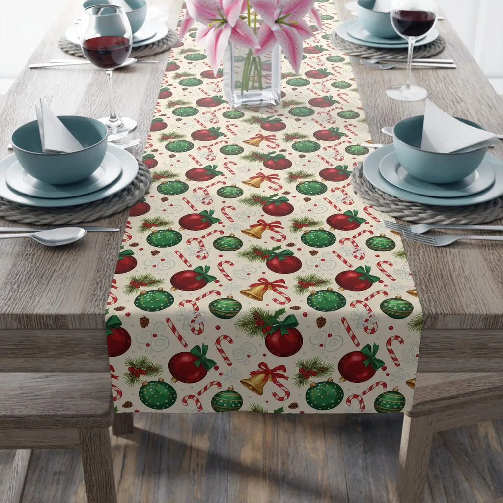 Farmhouse Gingerbread Twill Table Runner - Slightly Muted - DipaliZ