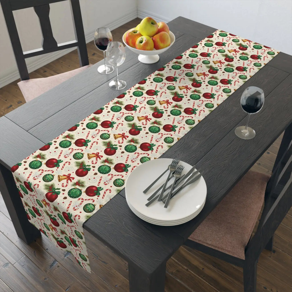 Farmhouse Gingerbread Twill Table Runner - Slightly Muted - DipaliZ