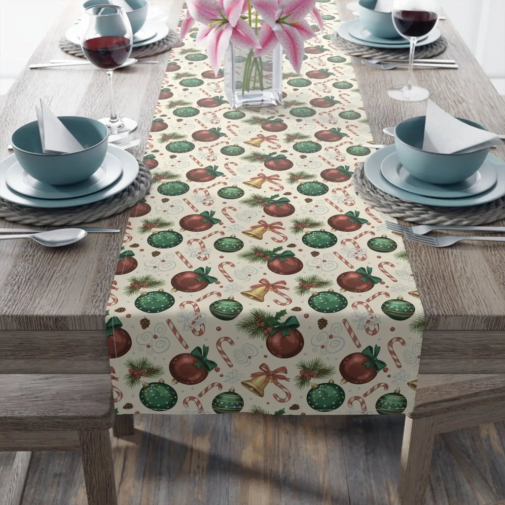 Farmhouse Gingerbread Twill Table Runner - Slightly Muted - DipaliZ