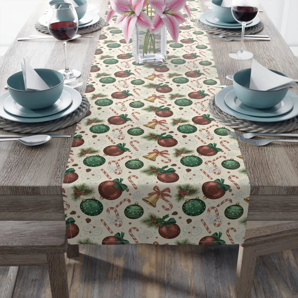 Farmhouse Gingerbread Twill Table Runner - Slightly Muted - DipaliZ