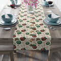 Farmhouse Gingerbread Twill Table Runner - Slightly Muted - DipaliZ