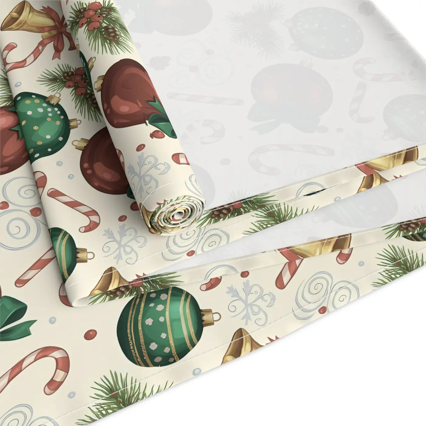 Farmhouse Gingerbread Twill Table Runner - Slightly Muted - DipaliZ