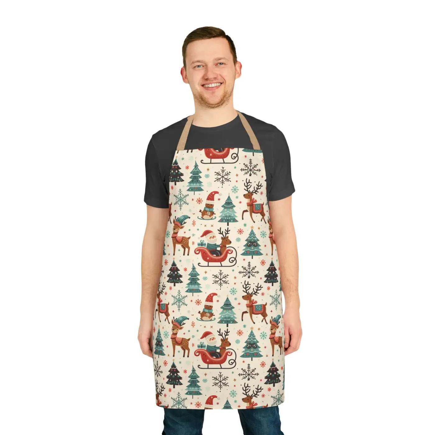 Festive Christmas Apron - Holiday Gathering Essential - DipaliZ