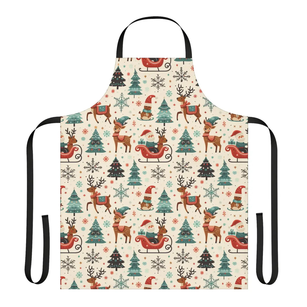 Festive Christmas Apron - Holiday Gathering Essential - DipaliZ