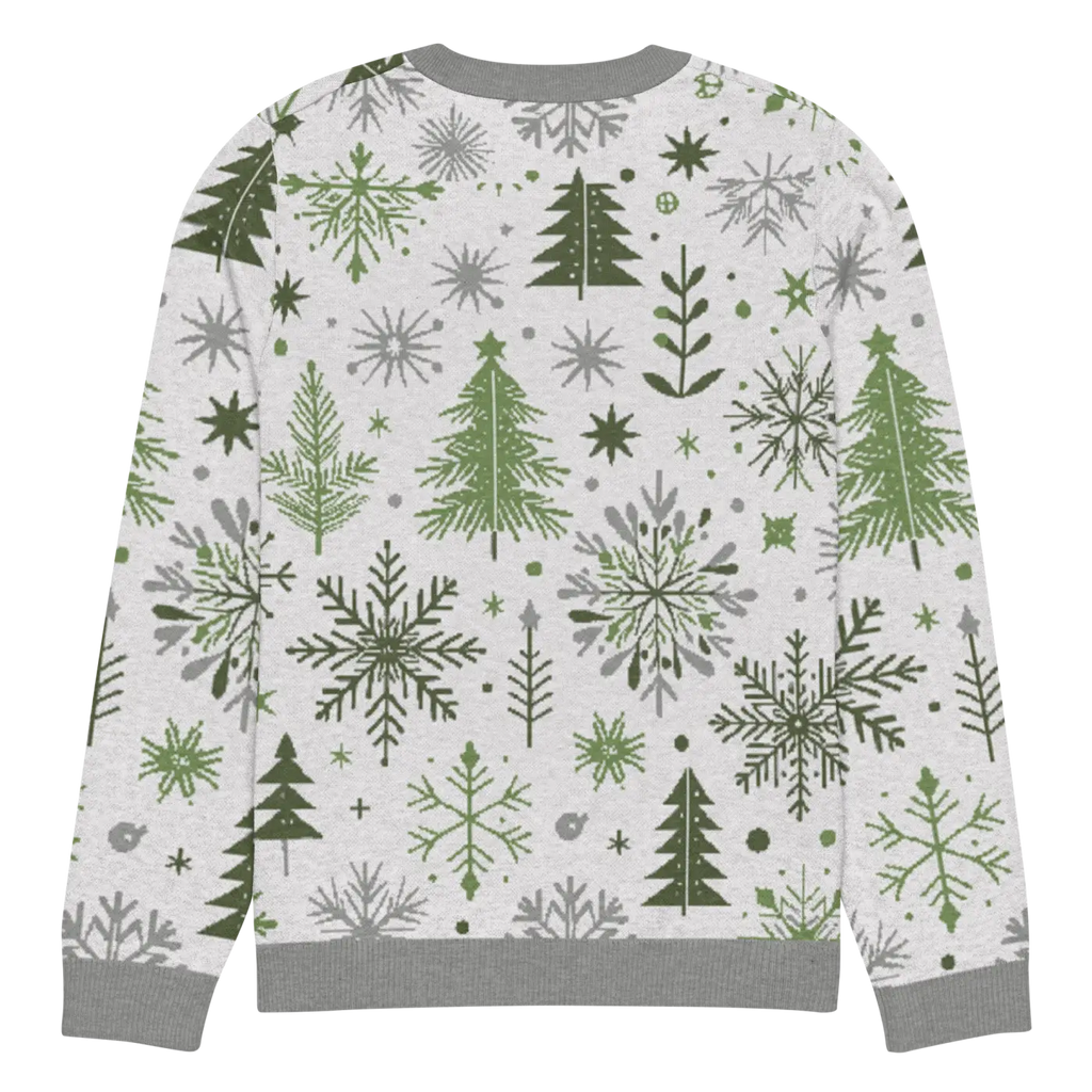 Cozy Christmas Crew Neck Sweater - Festive Knit Pattern - DipaliZ