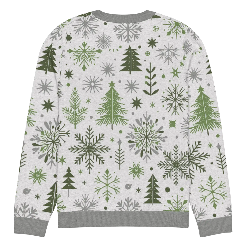 Cozy Christmas Crew Neck Sweater - Festive Knit Pattern - DipaliZ