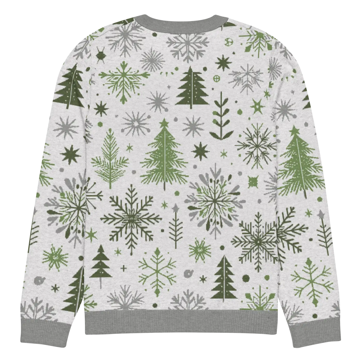 Cozy Christmas Crew Neck Sweater - Festive Knit Pattern - DipaliZ