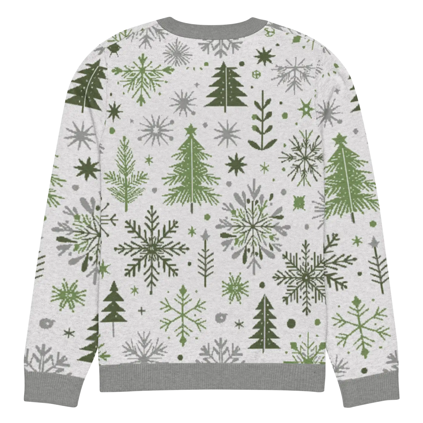 Cozy Christmas Crew Neck Sweater - Festive Knit Pattern - DipaliZ