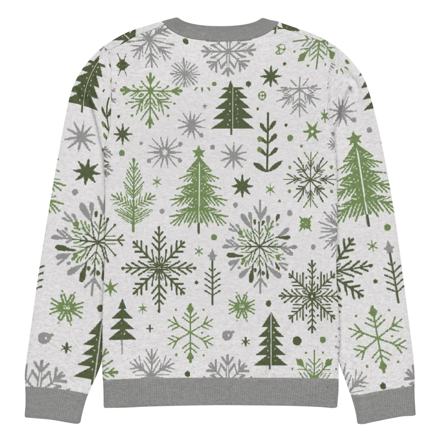 Cozy Christmas Crew Neck Sweater - Festive Knit Pattern - DipaliZ