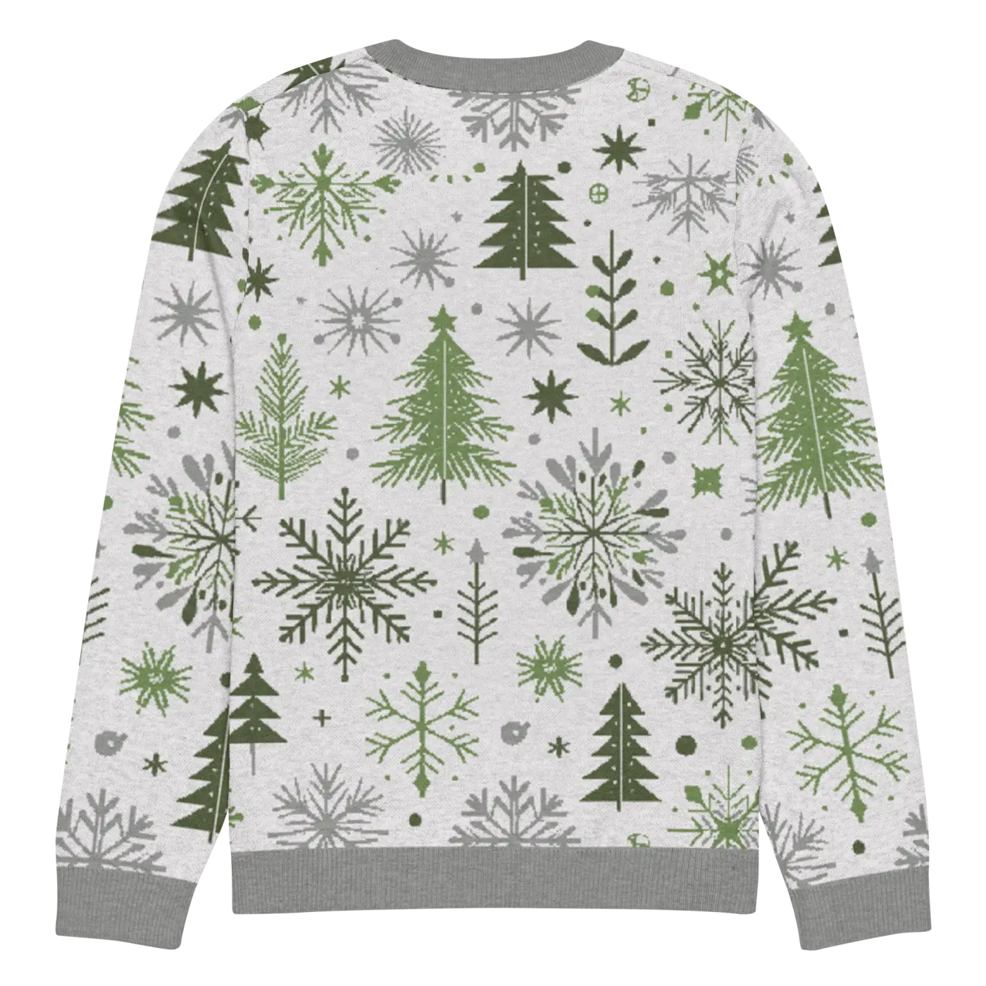 Cozy Christmas Crew Neck Sweater - Festive Knit Pattern - DipaliZ