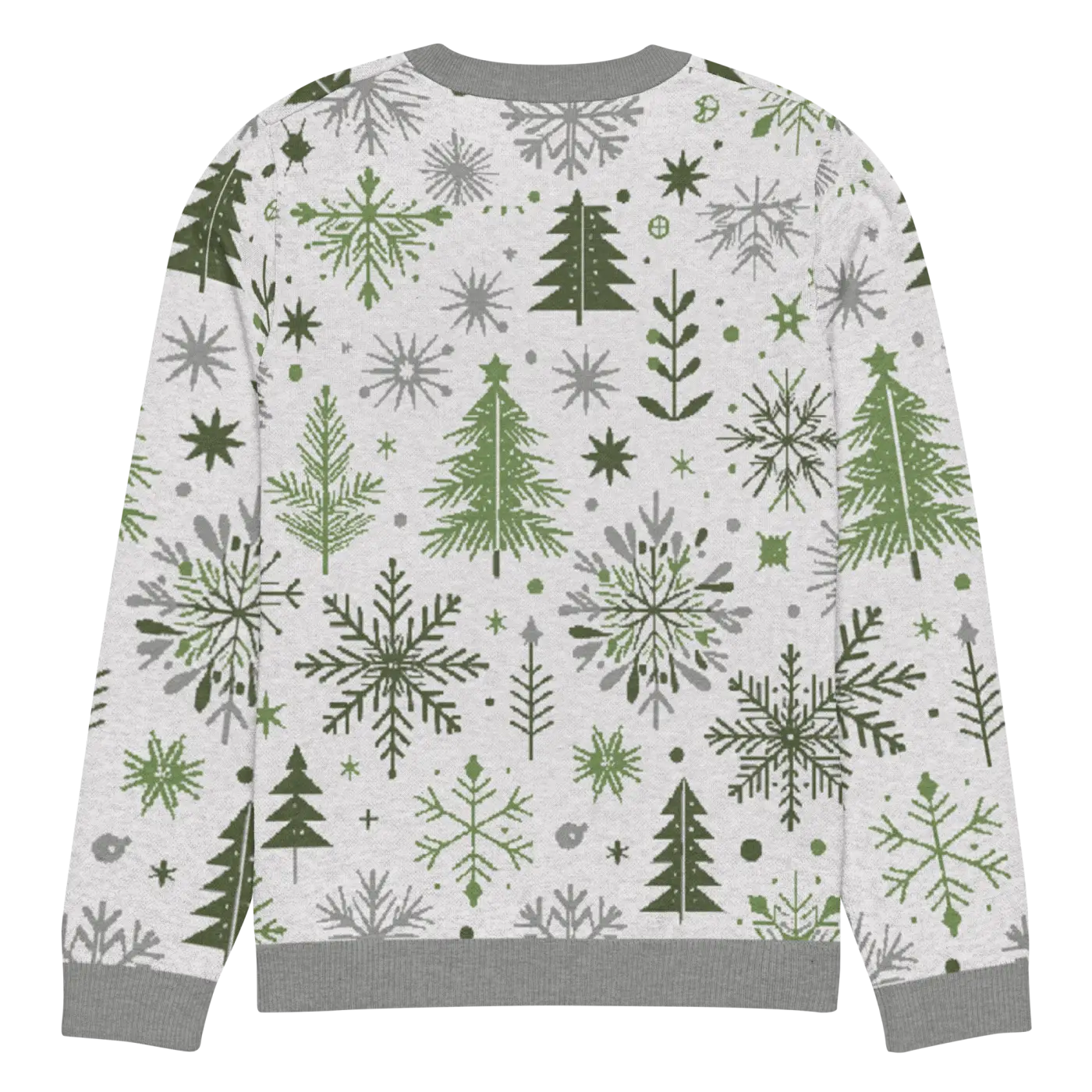 Cozy Christmas Crew Neck Sweater - Festive Knit Pattern - DipaliZ