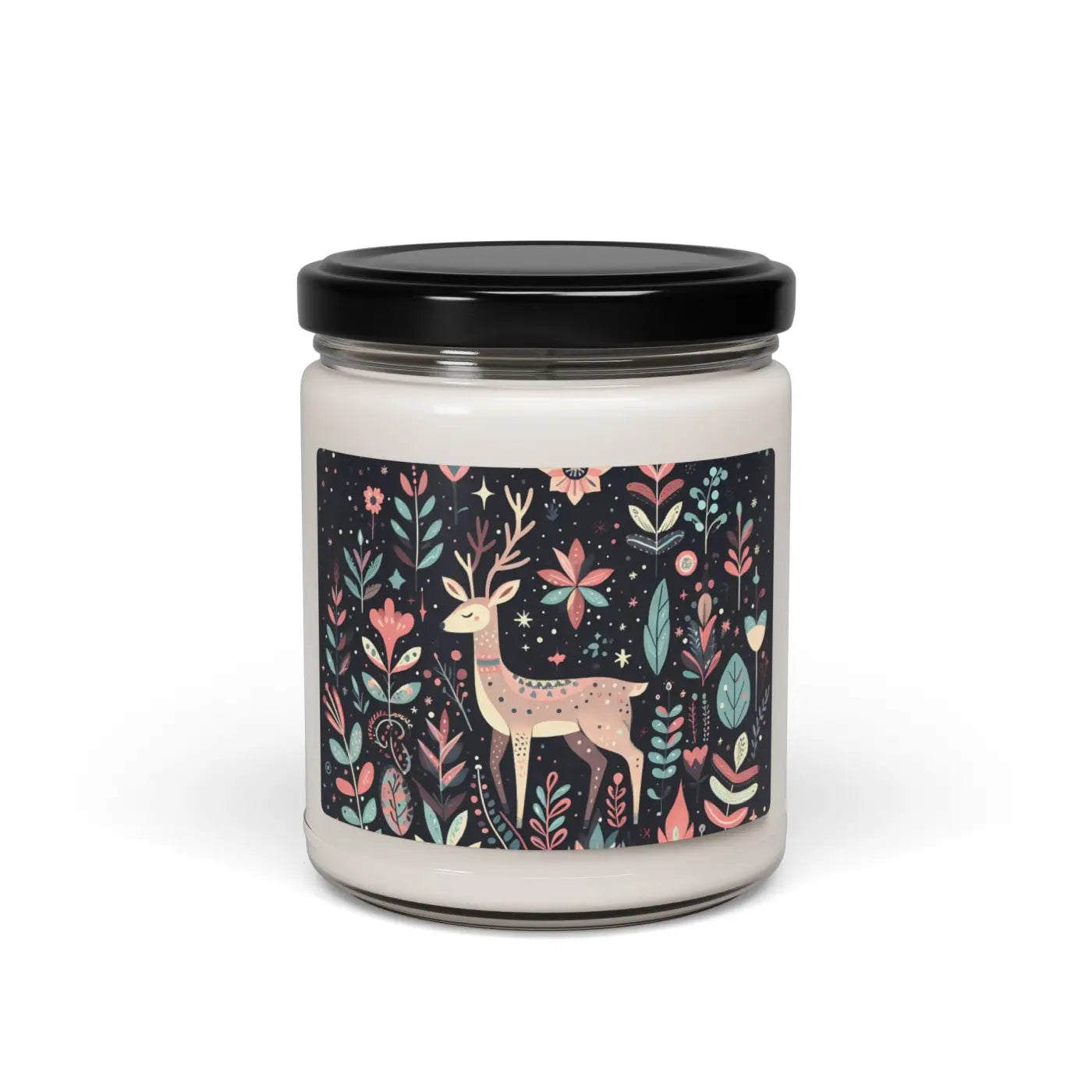 Christmas Reindeer Scented Soy Candle - Holiday Home Decor - DipaliZ