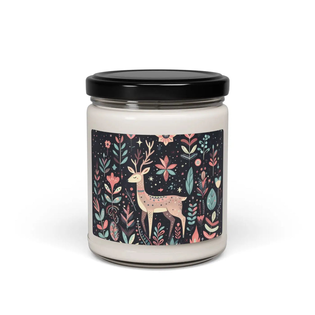 Christmas Reindeer Scented Soy Candle - Holiday Home Decor - DipaliZ