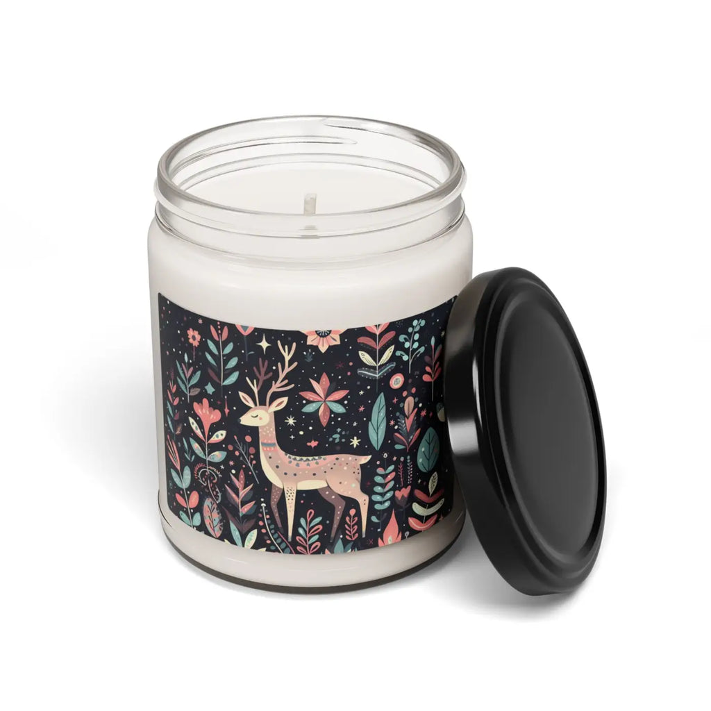 Christmas Reindeer Scented Soy Candle - Holiday Home Decor - DipaliZ