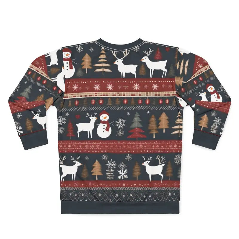 Christmas Reindeer Unisex Sweatshirt - Spruce Tree Holiday - DipaliZ