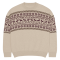 Knitted Crew Neck Sweater - Cozy Holiday Relaxed Fit - DipaliZ