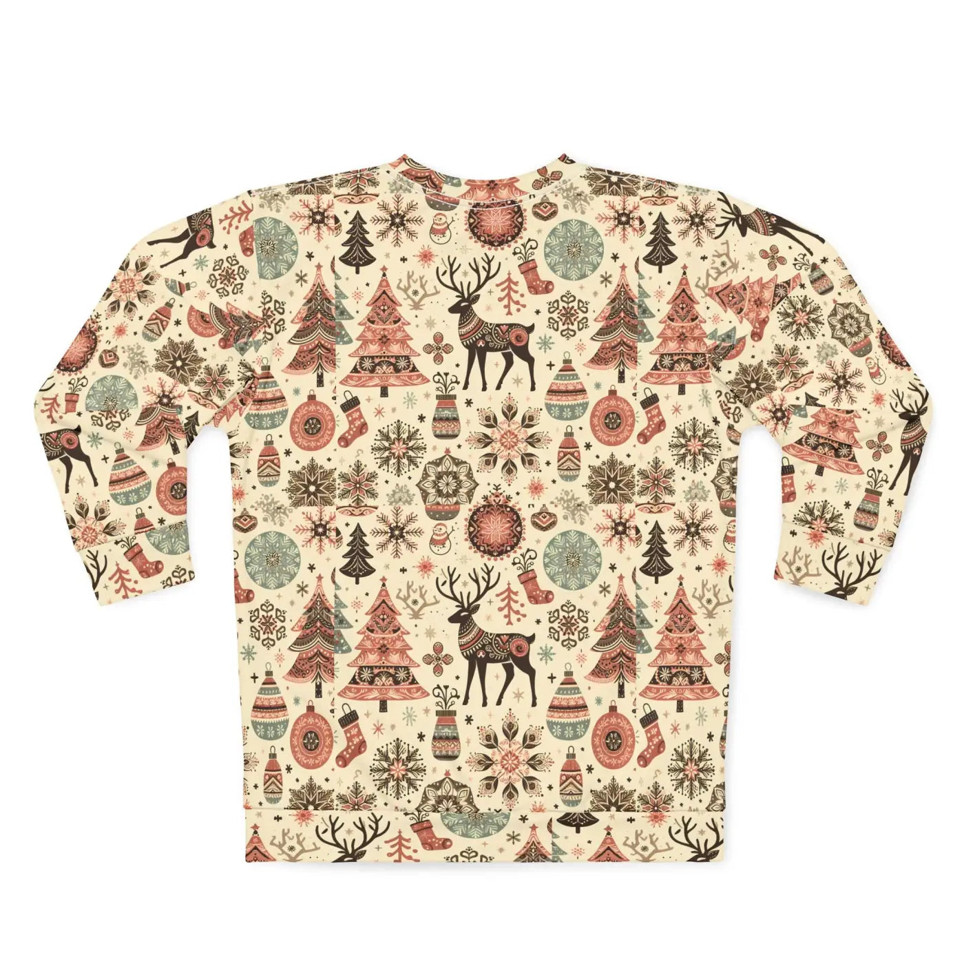Unisex Christmas Sweatshirt - Festive Reindeer Design - DipaliZ