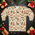 Unisex Christmas Sweatshirt - Festive Reindeer Design - DipaliZ