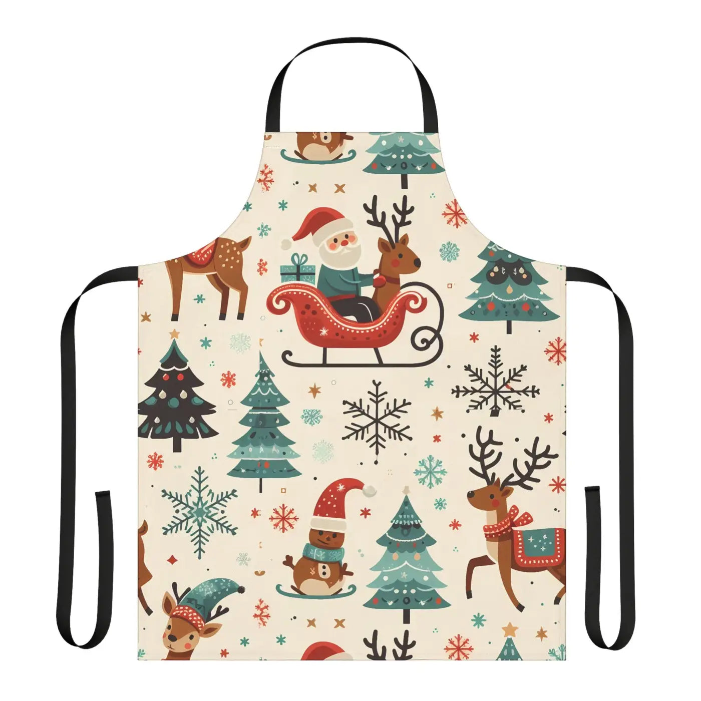 Santa Adventure Apron - Festive Kitchen Essential - DipaliZ