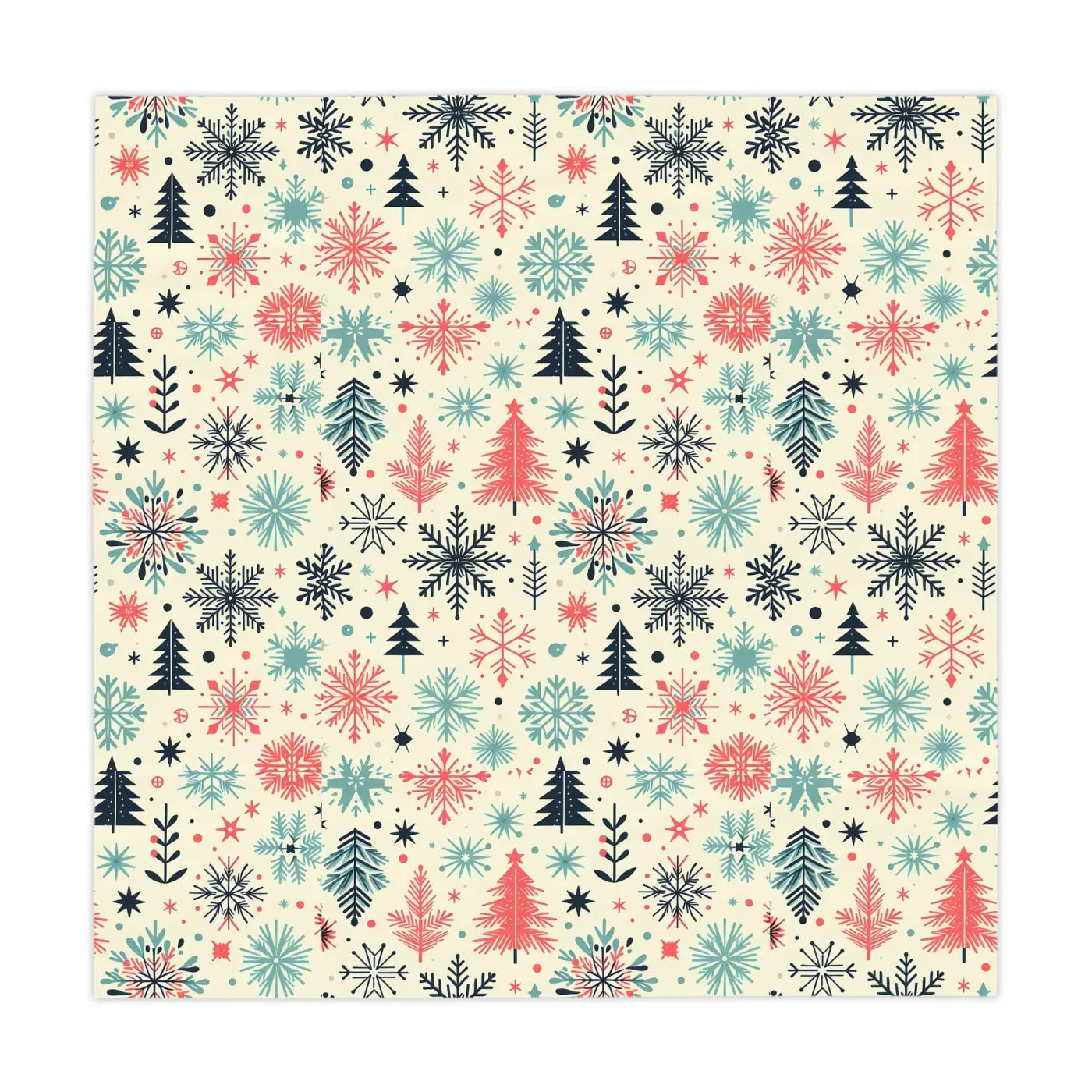 Winter Wonderland Tablecloth - Stylish One-Sided Print Christmas - DipaliZ