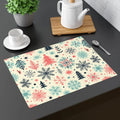 Enchanting Christmas Snowflakes Trees Cotton Placemats - DipaliZ