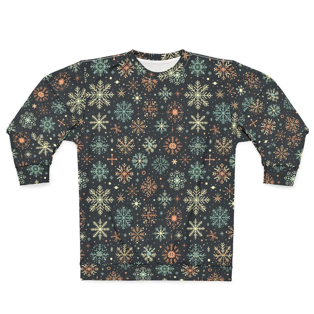 Christmas Snowflakes Unisex Sweatshirt - Festive Flair - DipaliZ