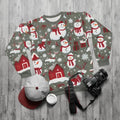 Christmas Snowman Unisex Sweatshirt - Custom Cut Holiday Style - DipaliZ