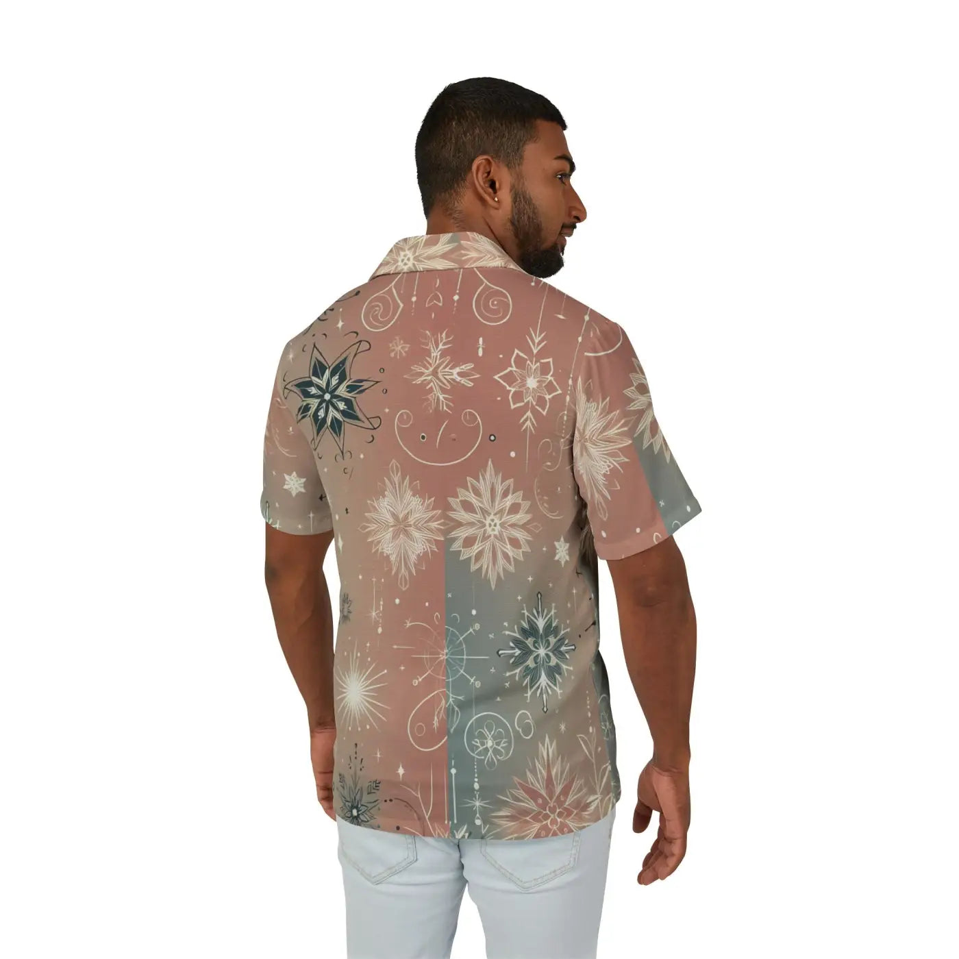 Hawaiian Camp Shirt - Christmas Sparkle Meets Endless Summer - DipaliZ