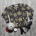 Christmas Stars Unisex Sweatshirt - Custom Cut Holiday - DipaliZ