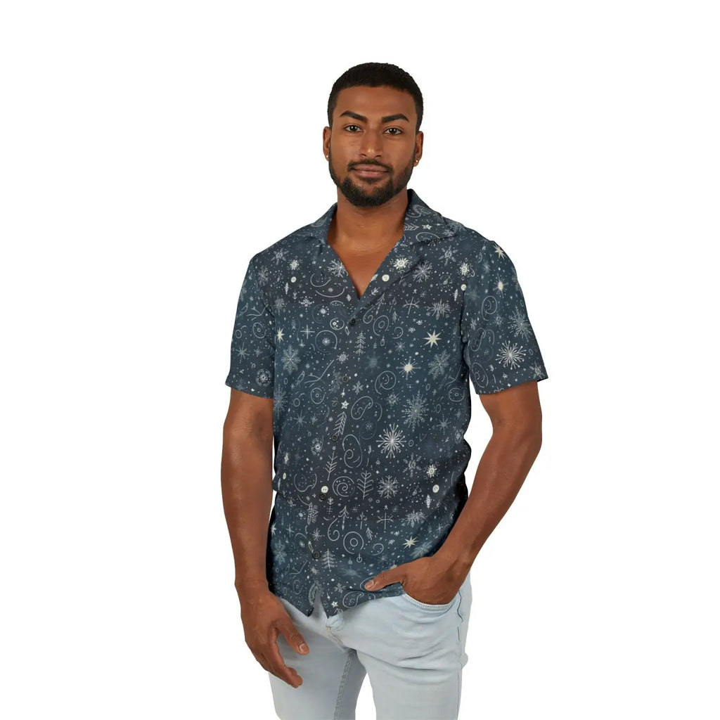 Hawaiian Camp Shirt - Festive Chic Christmas Style - DipaliZ